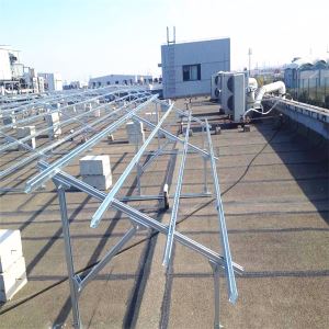 C Arddull galfanedig Steel Ground System Mowntio