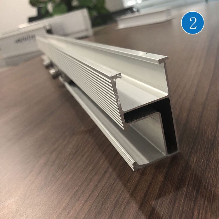 roof rail for pv side display
