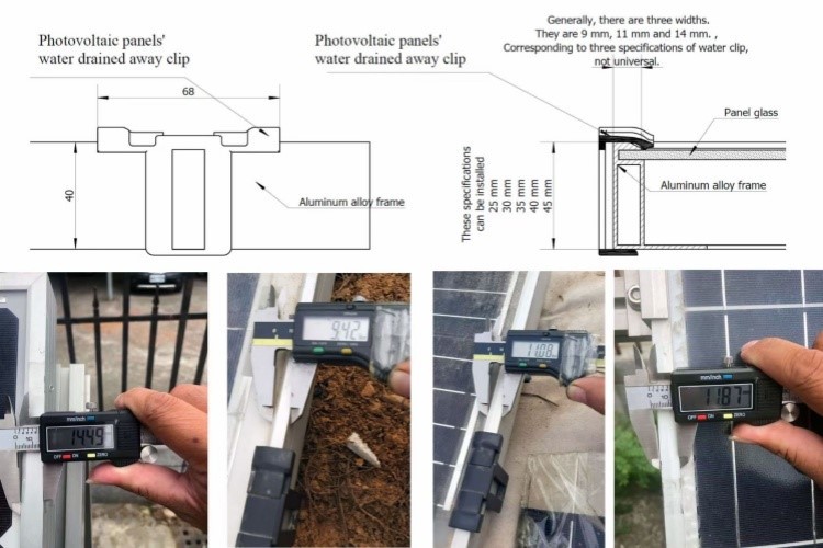 solar panel water clip solar panel water clip