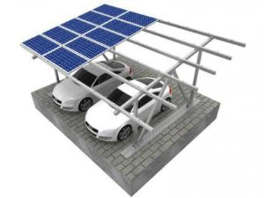 Roedd carport gosod paneli Solar ar gyfer cartref
