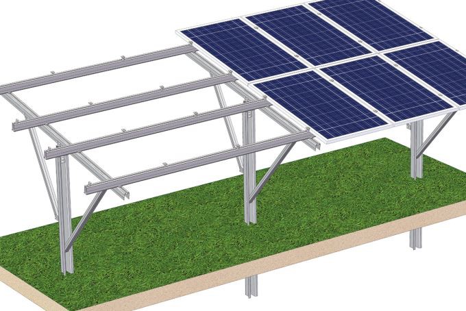 Steel Solar Ground Mount Backets System